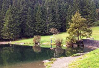 Pesca a mosca al lago dei Caprioli \ Fly fishing at Caprioli Lake \ Pêche à la mouche au lac Caprioli